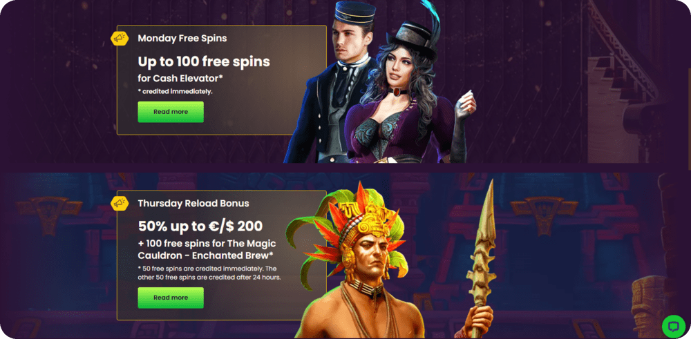 Bizzo casino Bonuses