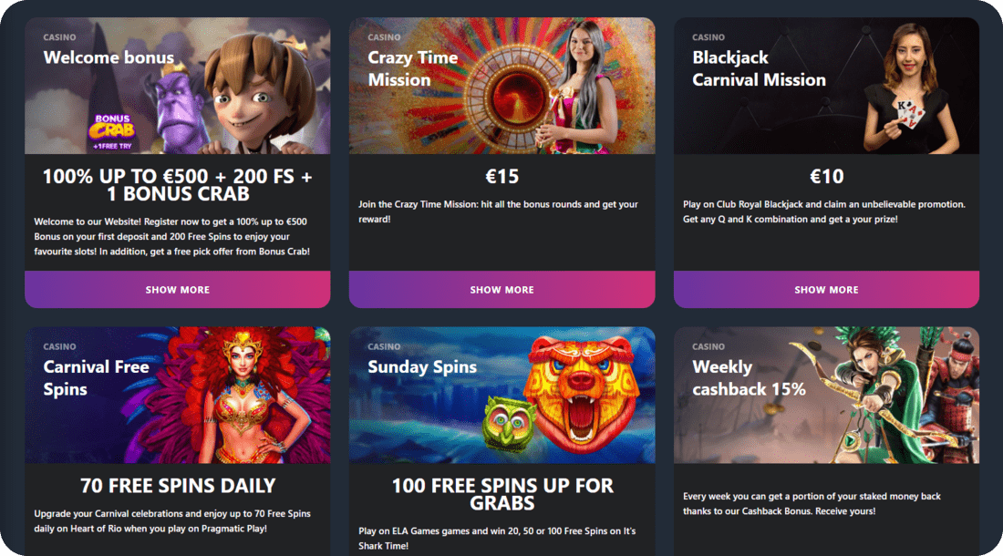 Buran Casino IE Promotions