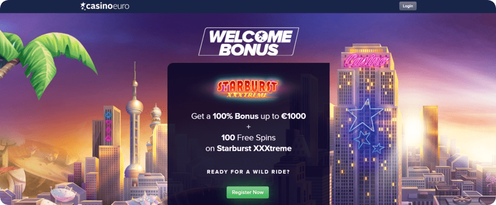 Casino Euro welcome bonus