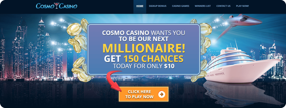 Cosmo Casino Welcome Bonus