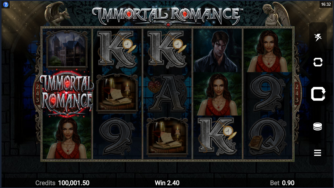 Immortal Romance reels design