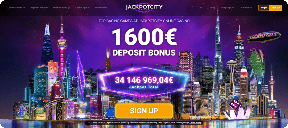 Jackpot City Casino Bonus