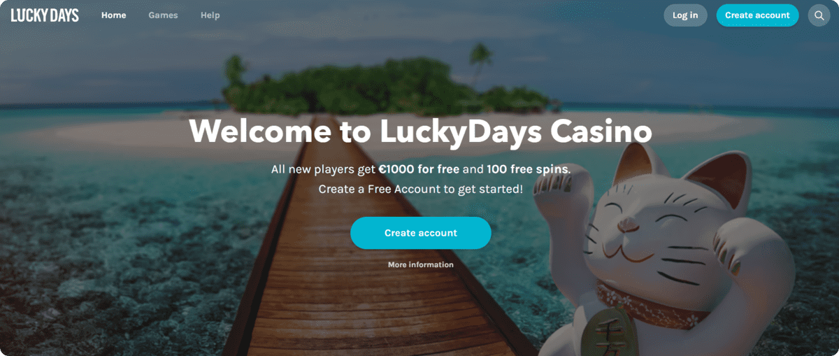 LuckyDays Casino Bonus