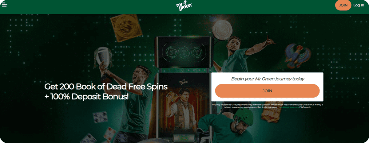 Mr Green Casino bonus