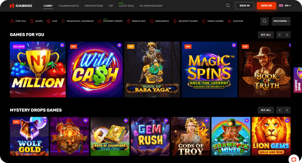 N1 Casino Games