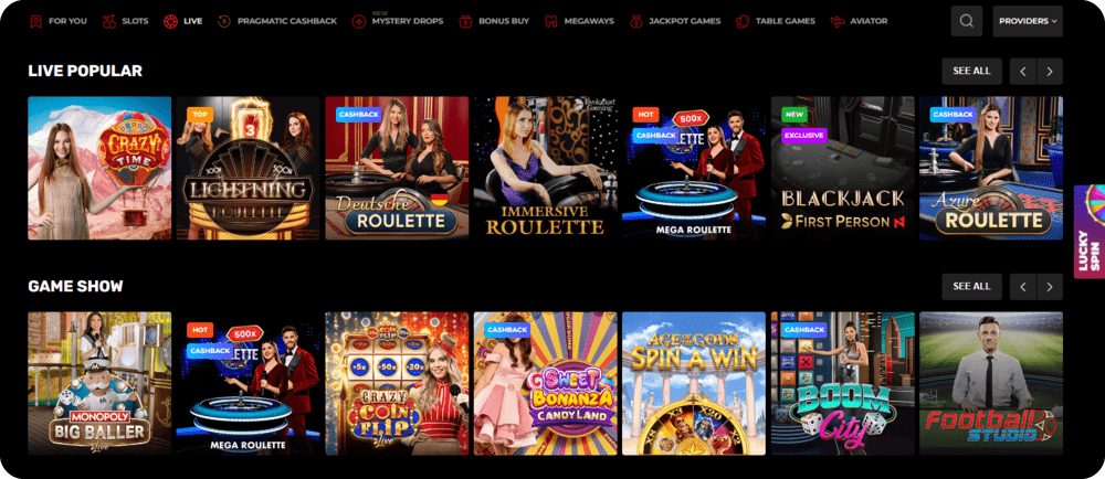 N1 Casino Live CAsino