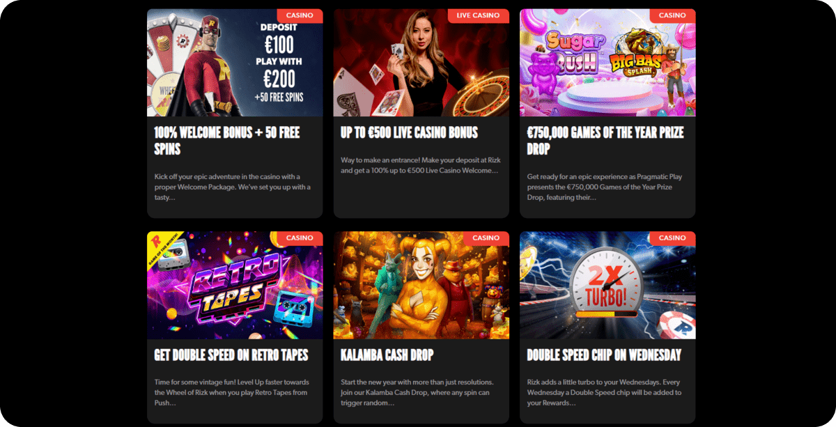 Rizk Casino Promotions in Ireland