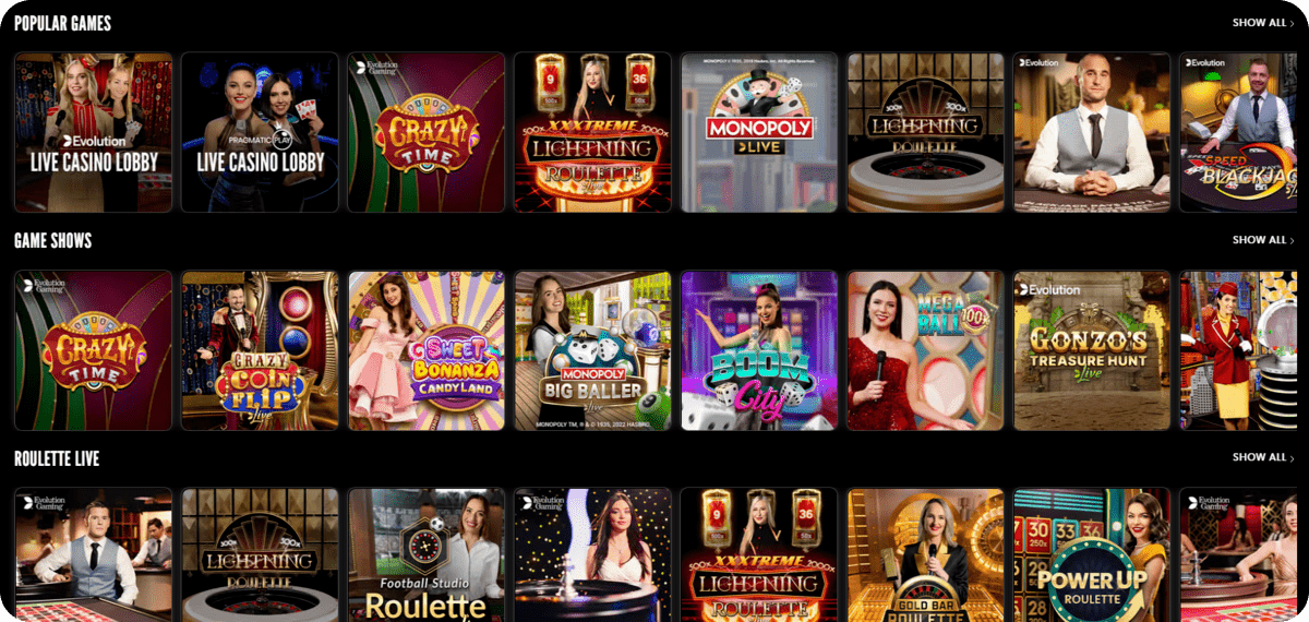 Rizk Live casino