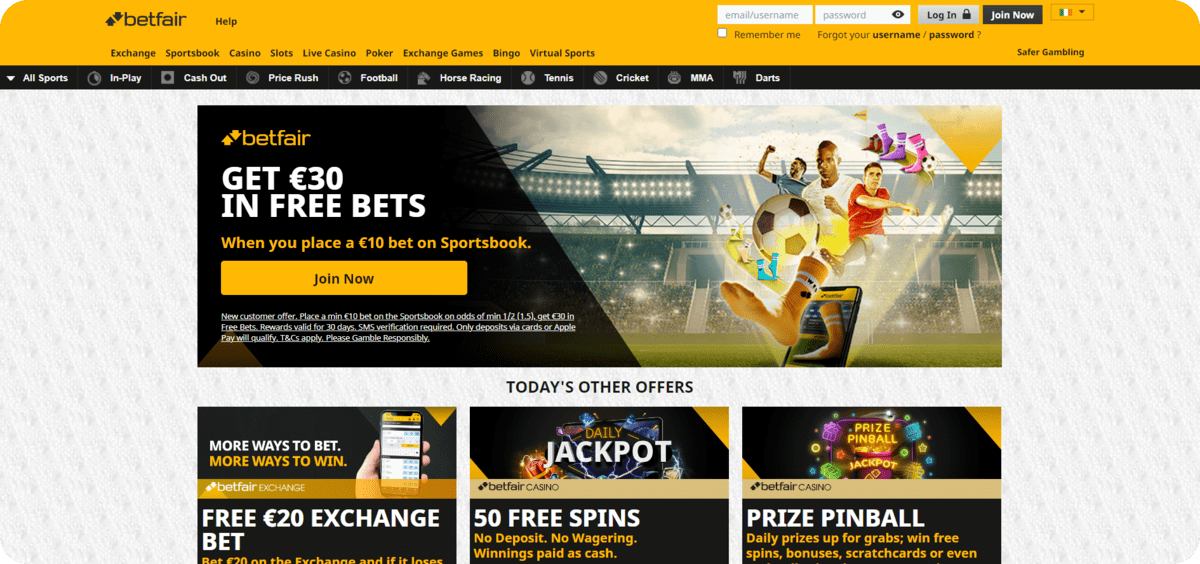 betfair casino bonus Ireland