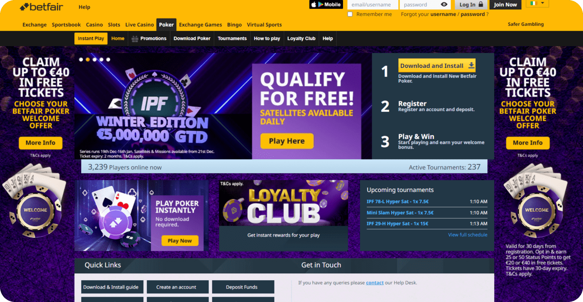 betfair poker