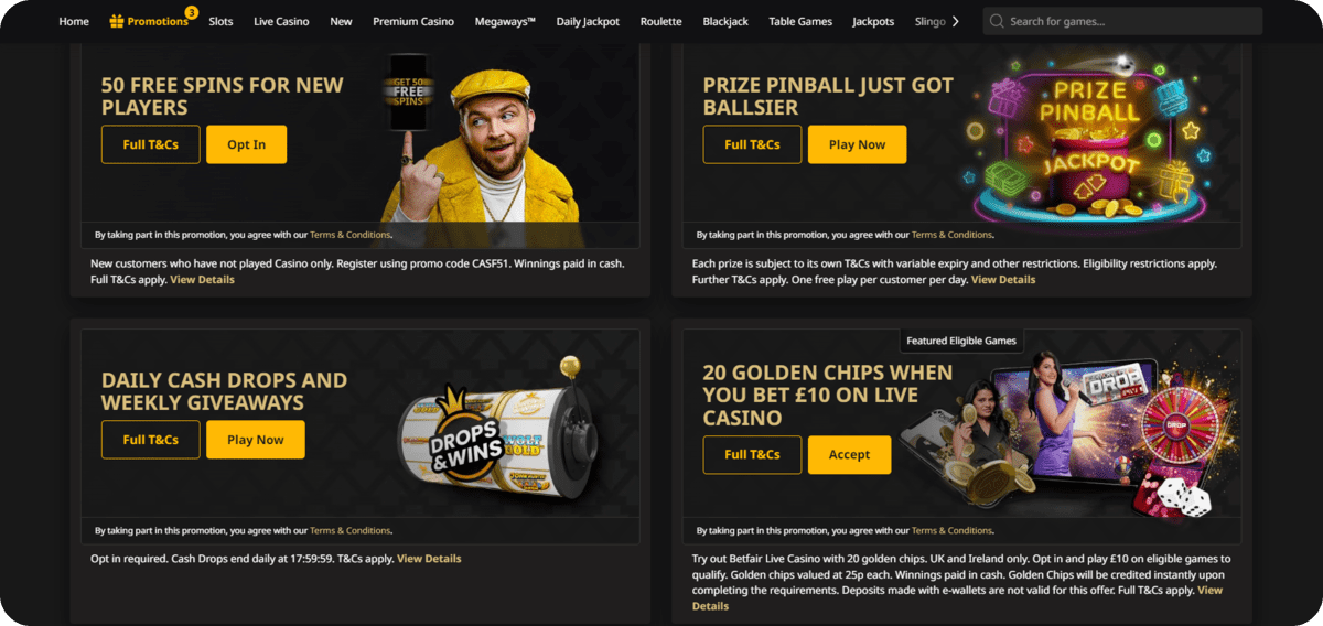 betfair promotions