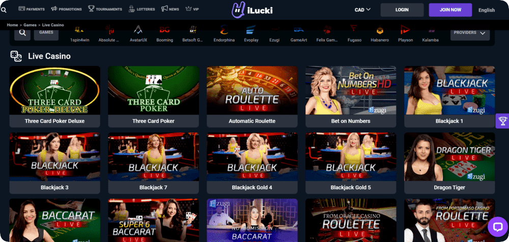 iLucki Live Casino